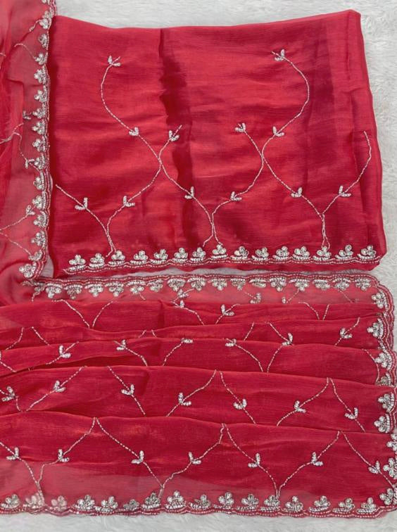 Party Wear hand work Jimmy Choo Saree