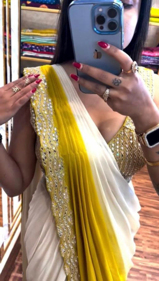 Ready To Wear mirror saree