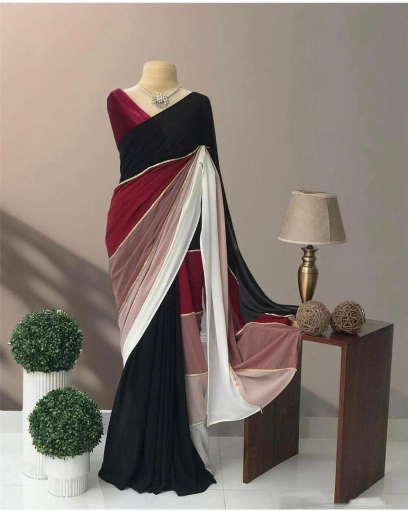 Women,s original smooth Gorgette with digital print