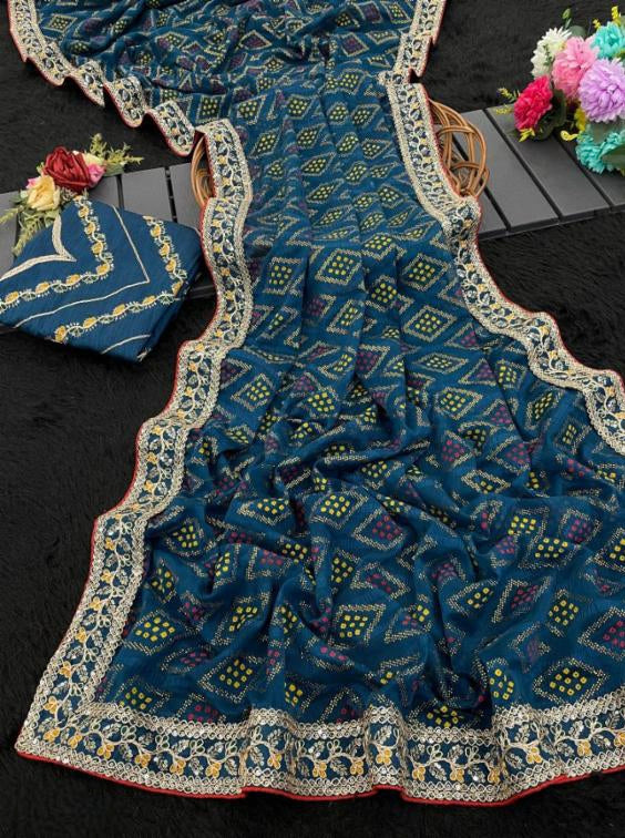 Bandhani Saree