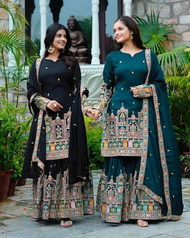 Pure Chinnon Silk suit set.