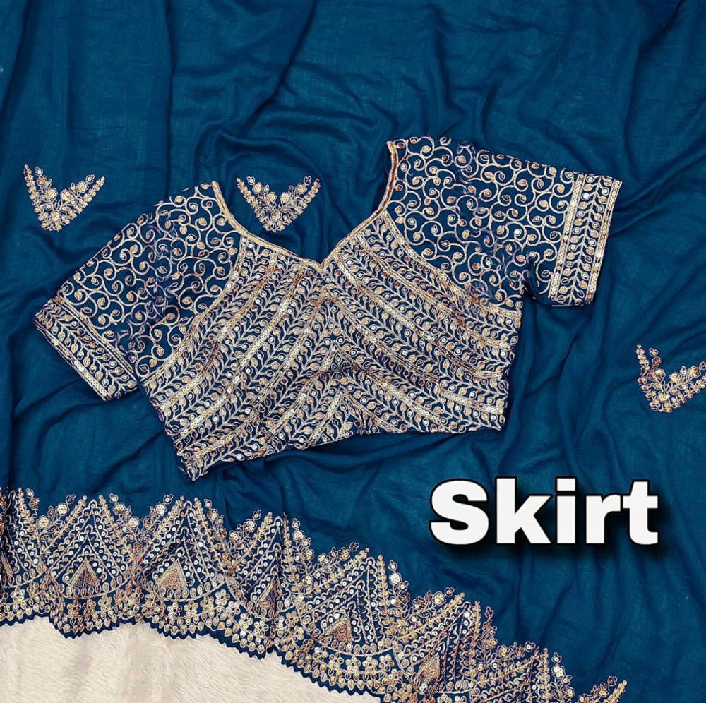 Heavy Embroidery Coding & Sequins  Work & Fancy CutWork Border