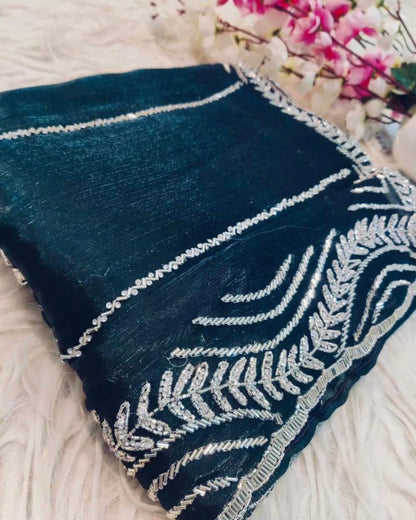 Party Wear Jimmy Choo Handwork Saree