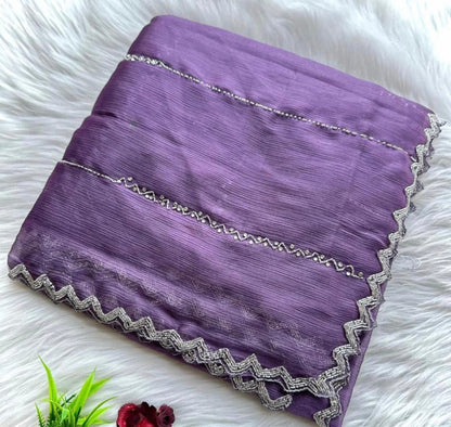 Hand work pure saree