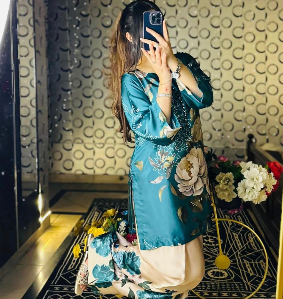 top farshi-pant dupatta set