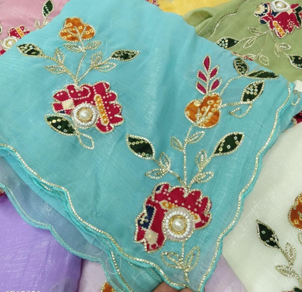 Women,s fandy chiffon  fancy saree