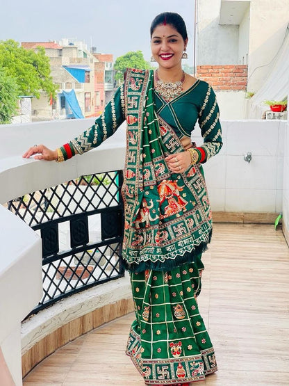 hand diamond work saree