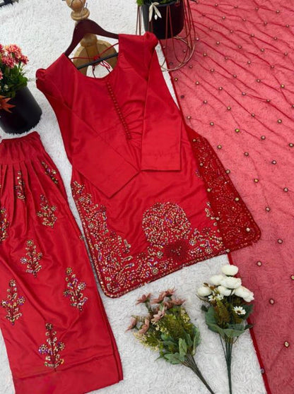 Pure Natural Crep Silk suit set
