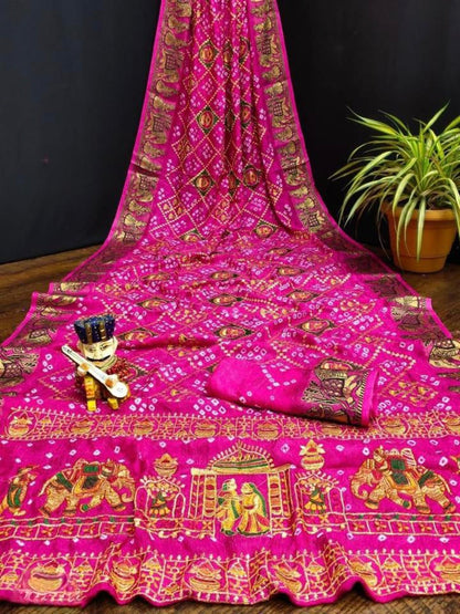 Heavy Bandhej Sarees
