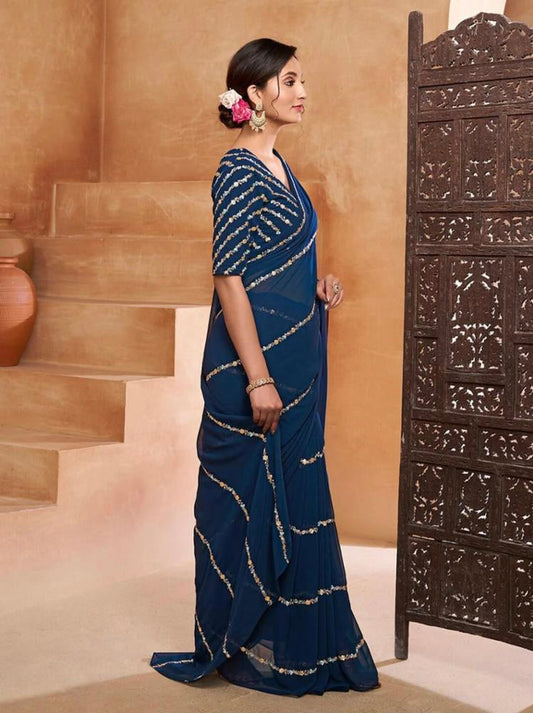 SOFT GEORGETTE WITH EMBROIDERY WORK