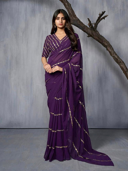 SOFT GEORGETTE WITH EMBROIDERY WORK