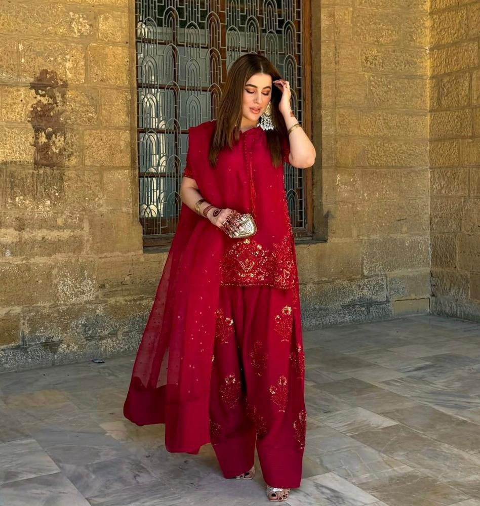 Pure Natural Crep Silk suit set