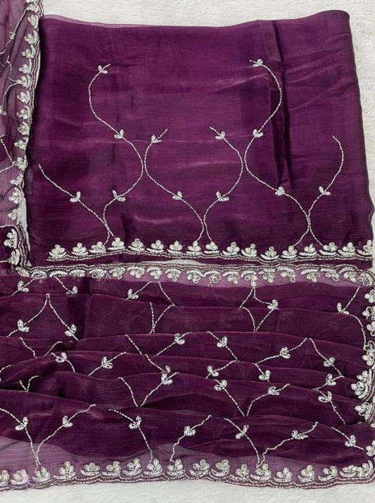 Party Wear hand work Jimmy Choo Saree