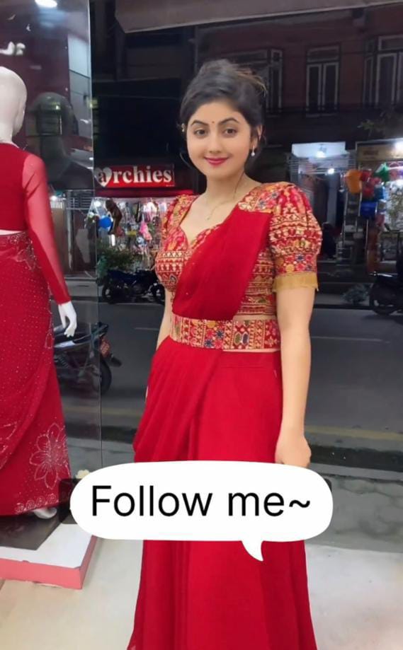 Ready to work Saree EMBROIDERY LACE BORDER WORK WITH POCKET