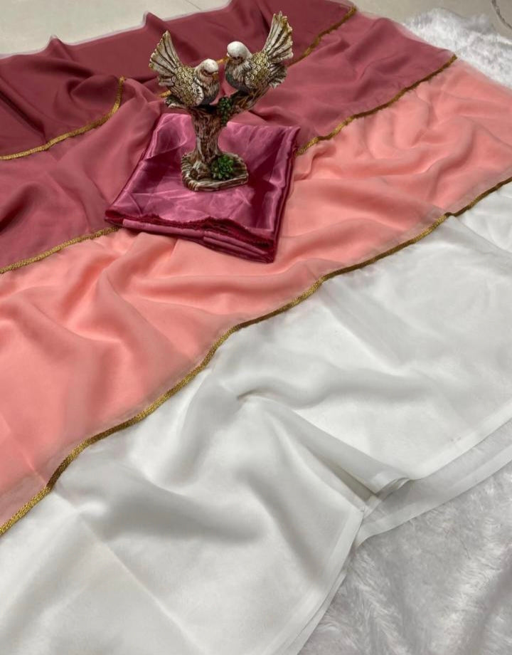 Women,s original smooth Gorgette with digital print