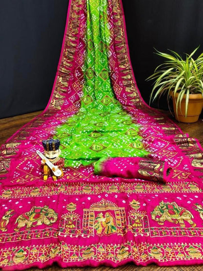 Heavy Bandhej Sarees