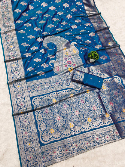 Pure silk Pethani saree with zari weawing