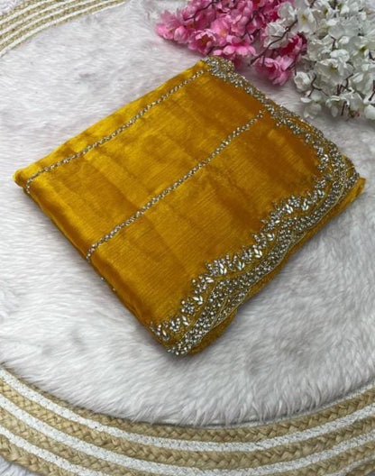 Zimmy Choo Saree pure Handwork ston work saree