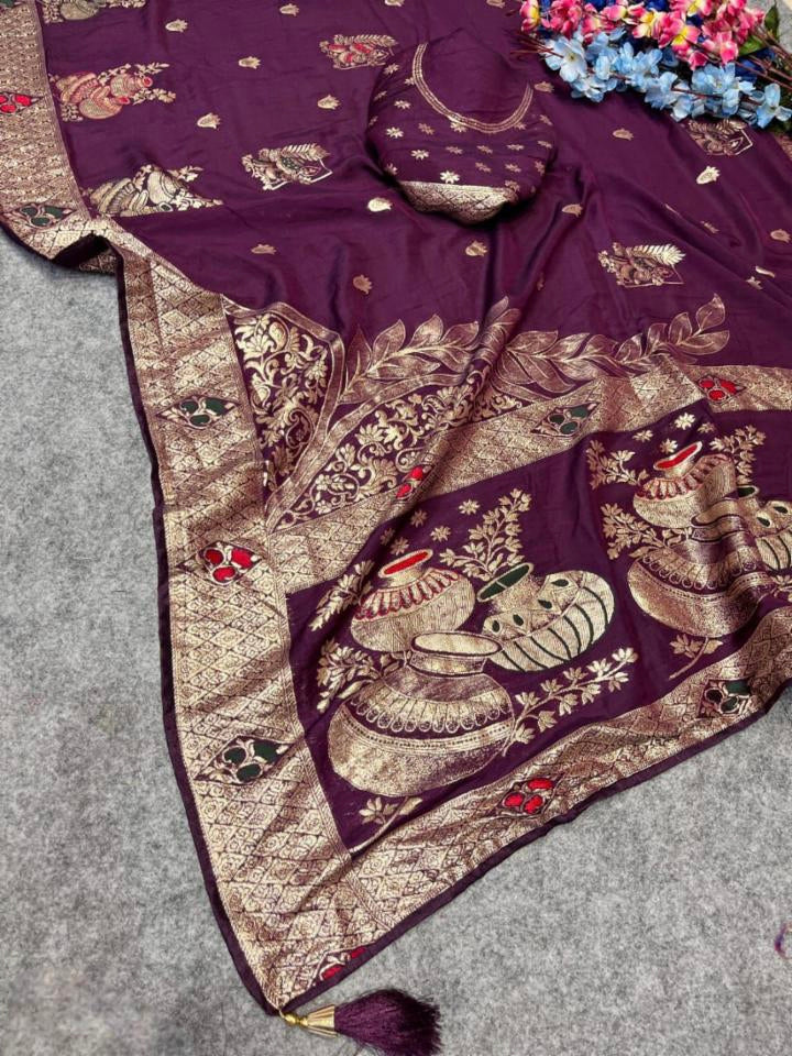 Chanderi Viscose Saree