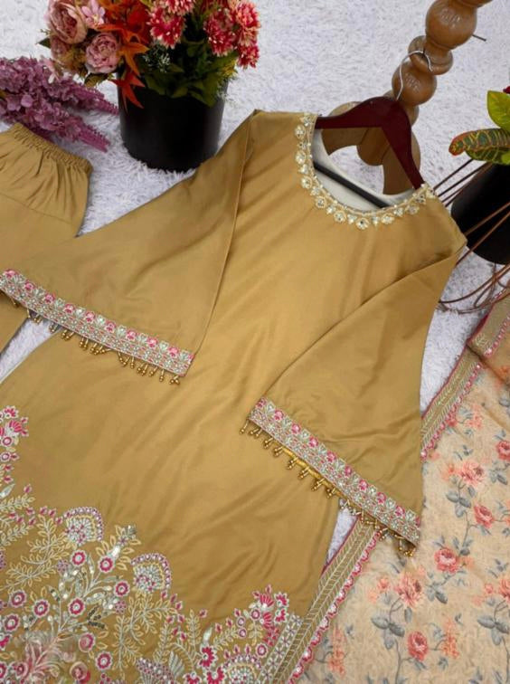 French Crep Silk suit set