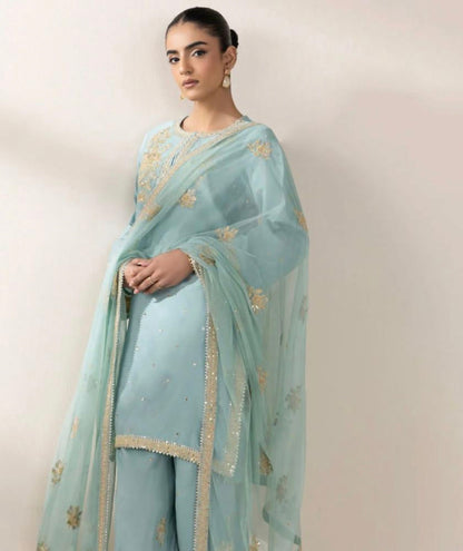 Pure Tissue Silk dupatta suit set
