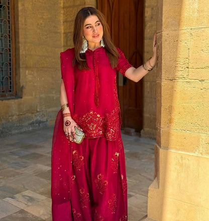 Pure Natural Crep Silk suit set