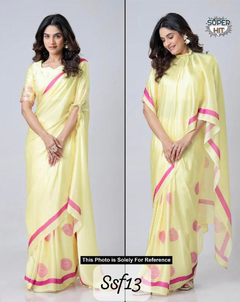 Hand free Saree Designer 2 Style Digital Printed