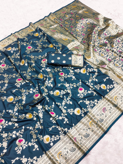 pure banarasi katan silk saree