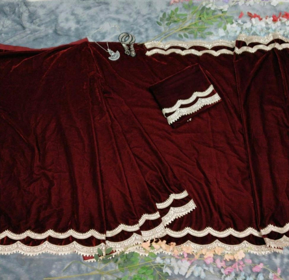 Premium 9000 Velvet saree