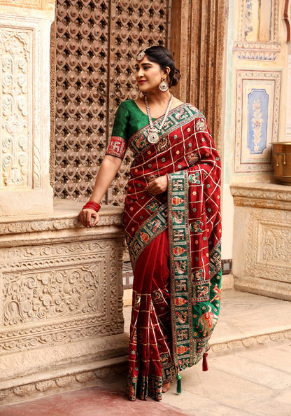 pure Soft Silk hand diamond work premium saree