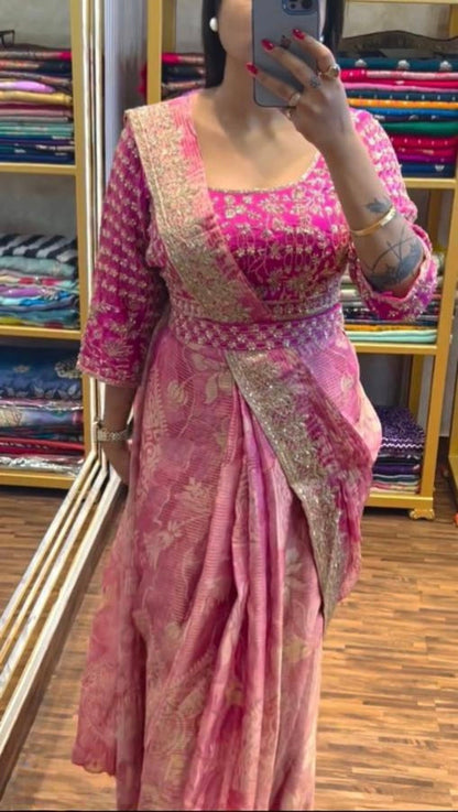 Ready To Wear organza Saree