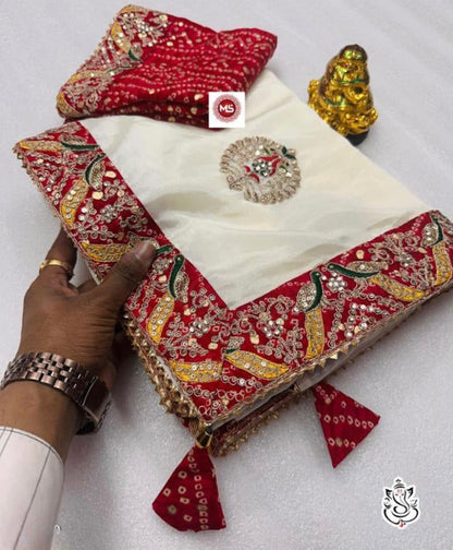 pure dola silk saree