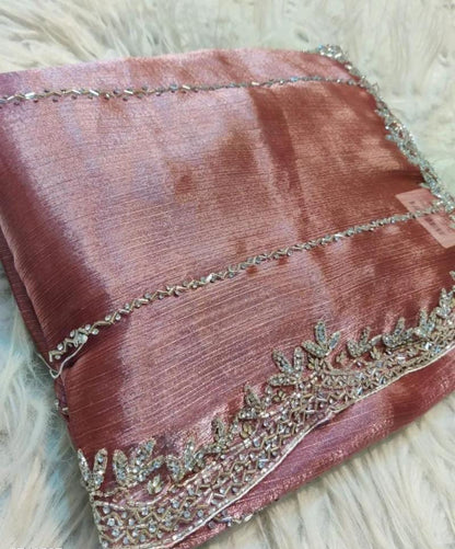 Zimmy Choo Saree pure Handwork ston work saree