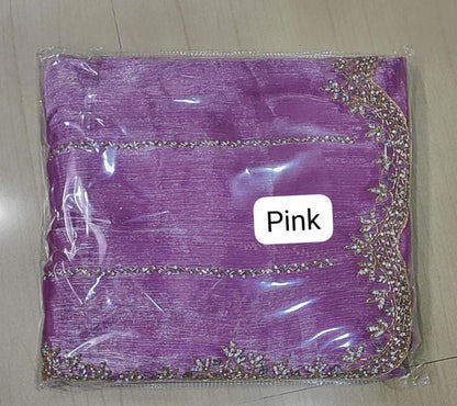 Zimmy Choo Saree pure Handwork ston work saree