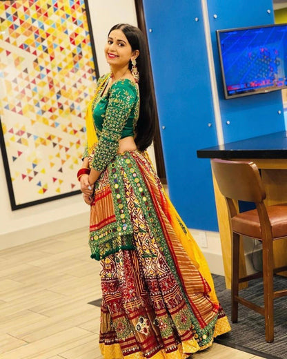 Digital Print Muslin Cotton Lehenga Choli