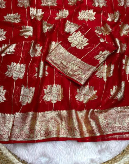 Viscose Saree
special Red colour New Trending Design*