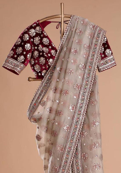 SOFT TISSU ORGANZA SILK saree