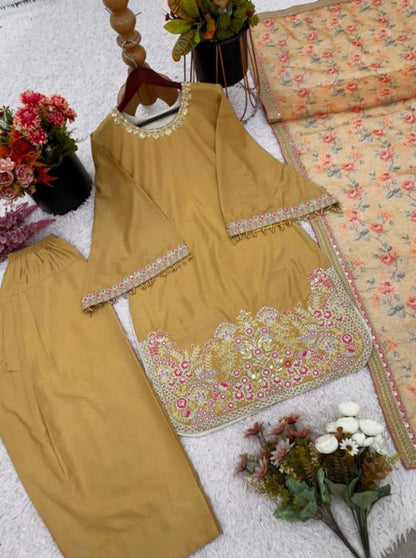 French Crep Silk suit set