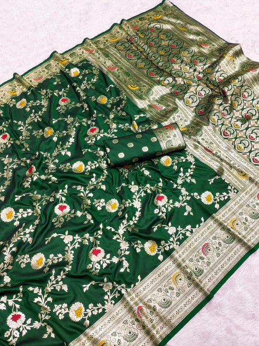 pure banarasi katan silk saree
