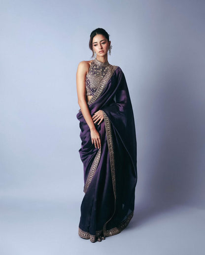 celebrity sequence saree