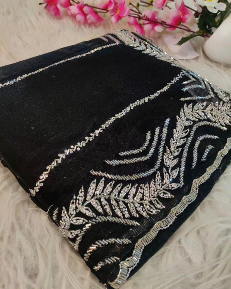 Party Wear Jimmy Choo Handwork Saree