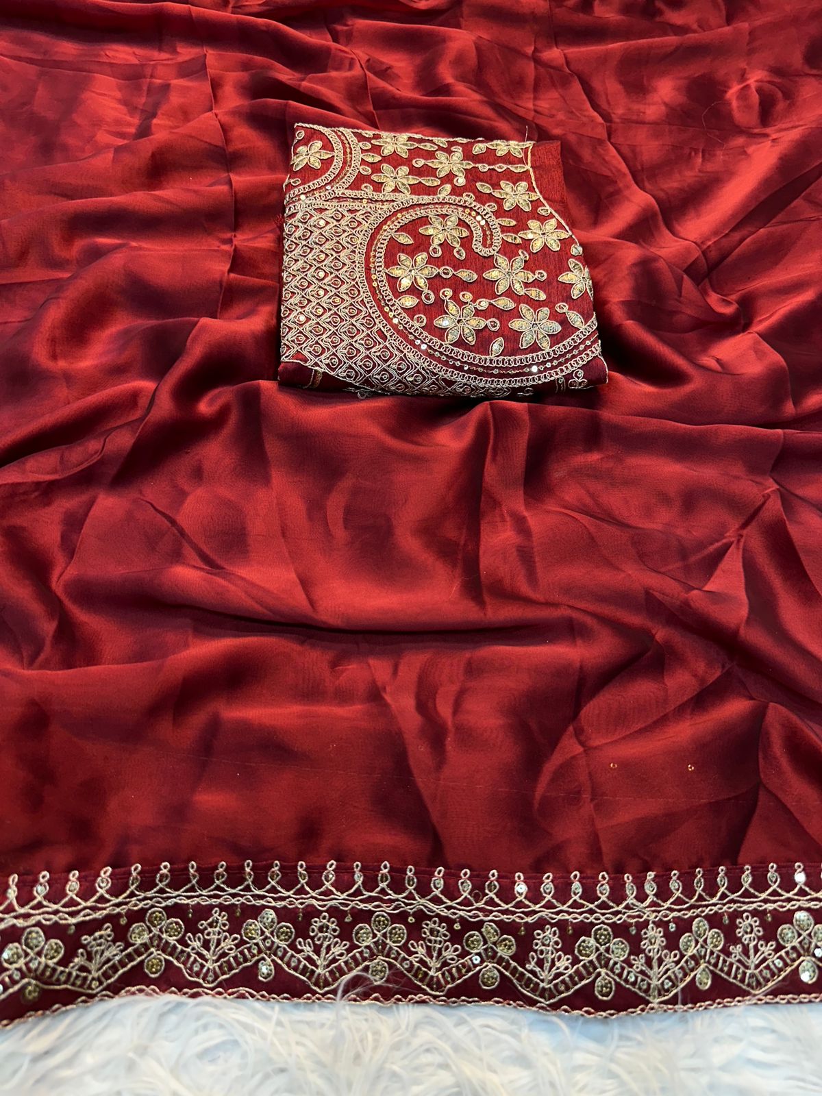 celebrity sequence saree