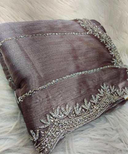 Zimmy Choo Saree pure Handwork ston work saree