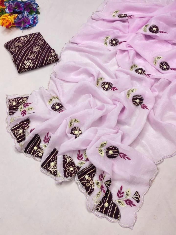 Women,s Most Trending patch work Saree