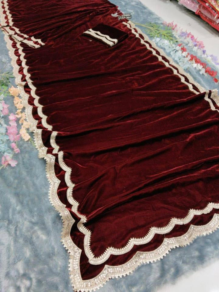 Premium 9000 Velvet saree