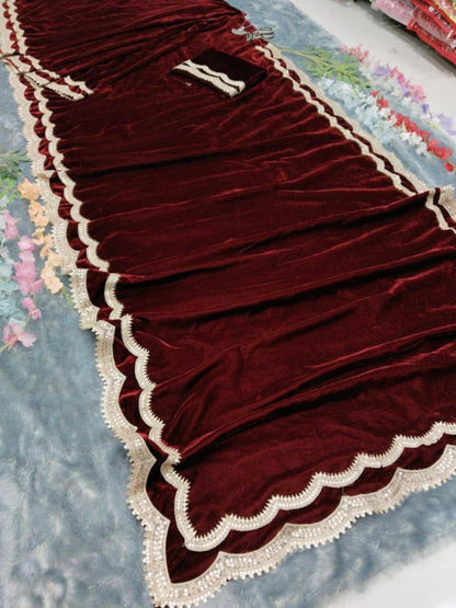 Premium 9000 Velvet saree