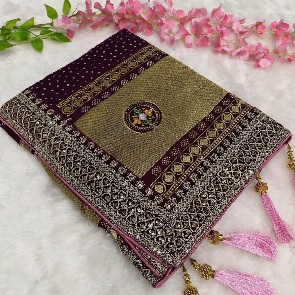 Pure Georgette Bandhani Print saree