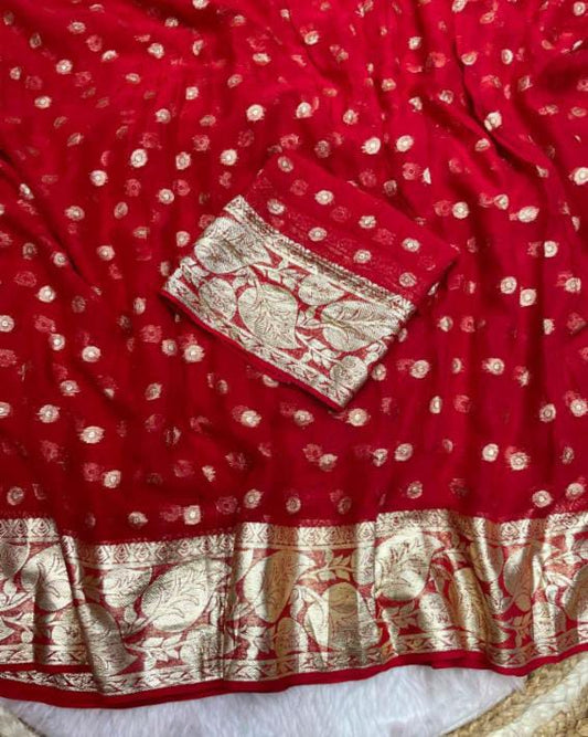 Viscose Saree
special Red colour New Trending Design*