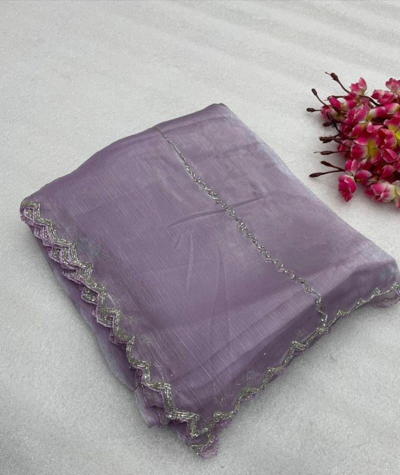 Hand work pure saree