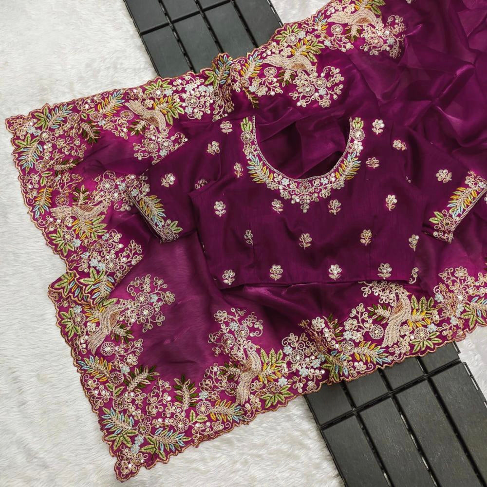 Pure Jimmy choo fancy saree